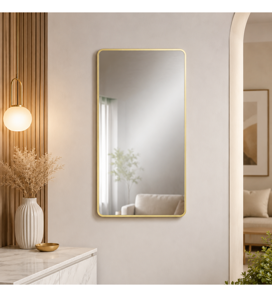 مراية حائط بأطار ذهبى
مقاس 100 × 60 سم مراية حائط بأطار ذهبى
مقاس 100 × 60 سم