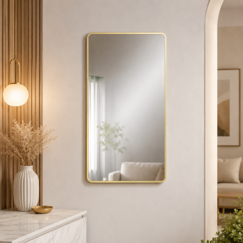 مراية حائط بأطار ذهبى
مقاس 100 × 60 سم
