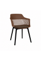 كرسي بلاستيك باللون البني كرسي بلاستيك باللون البني