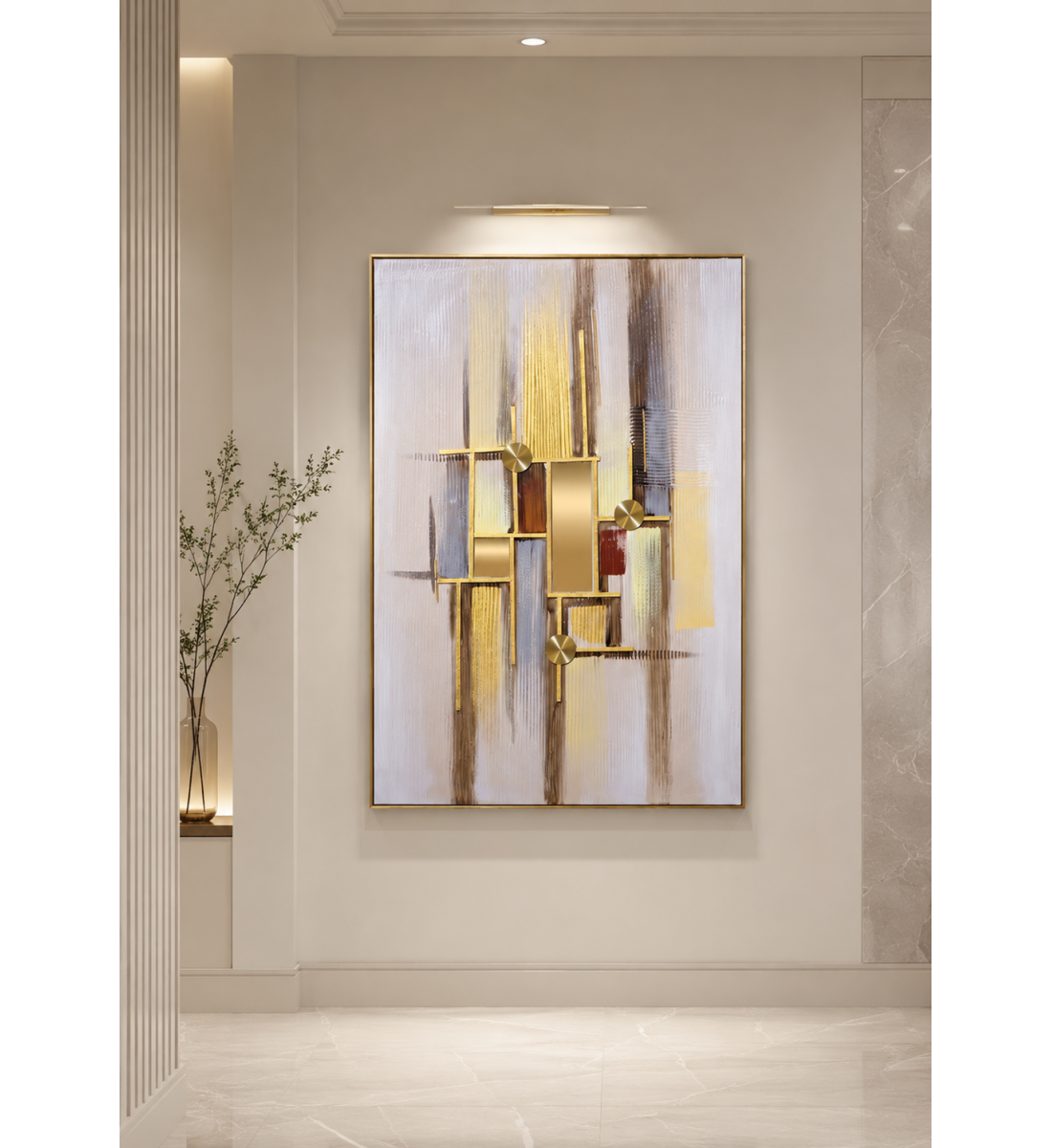 لوحة فنية عصرية مقاس 120 × 80 سم لوحة فنية عصرية مقاس 120 × 80 سم