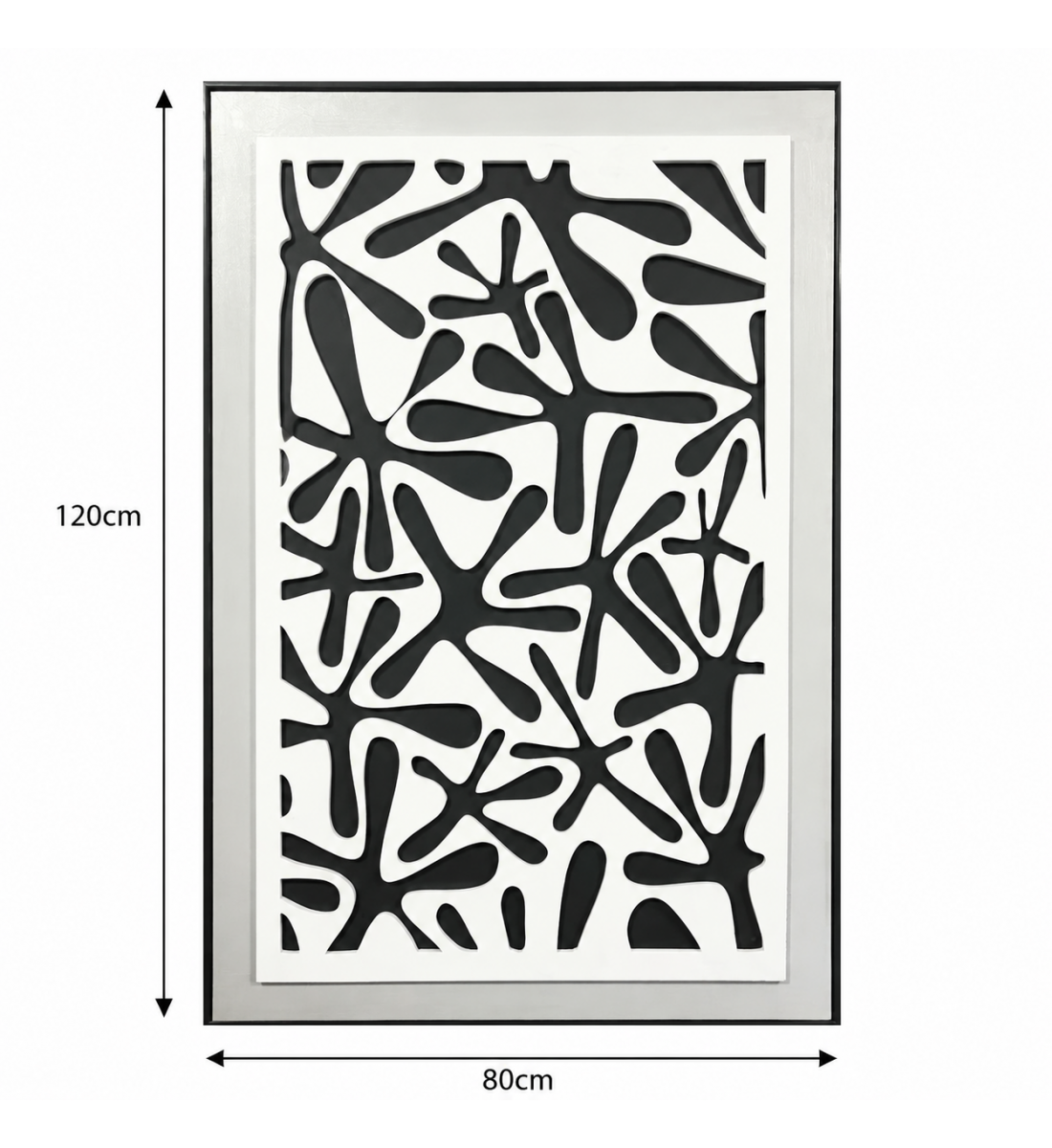 لوحة ديكور بإطار أسود مقاس 120 × 80 سم لوحة ديكور بإطار أسود مقاس 120 × 80 سم