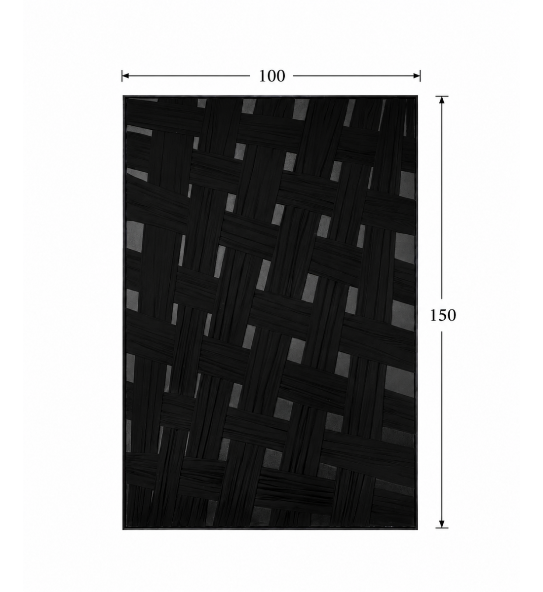 لوحة فنية كبيرة بإطار أسود مقاس 150 × 100 سم لوحة فنية كبيرة بإطار أسود مقاس 150 × 100 سم