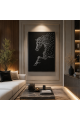 لوحة ديكور بإطار فضي مقاس 100 × 150 سم لوحة ديكور بإطار فضي مقاس 100 × 150 سم