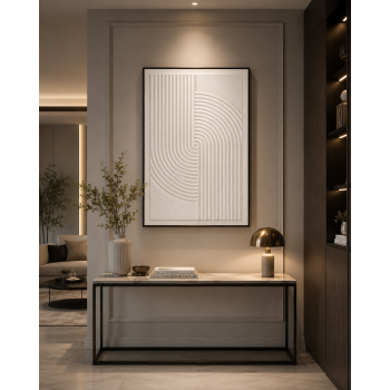 لوحة حائط بإطار أسود مقاس 120 × 80 سم