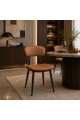كرسي جلد باللون البني كرسي جلد باللون البني