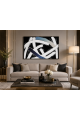 لوحة حائط أنيقة بإطار أسود مقاس 80 × 120 سم لوحة حائط أنيقة بإطار أسود مقاس 80 × 120 سم