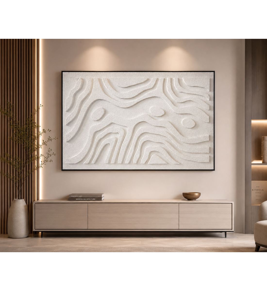 لوحة حائط بإطار أسود مقاس 100 × 150 سم لوحة حائط بإطار أسود مقاس 100 × 150 سم