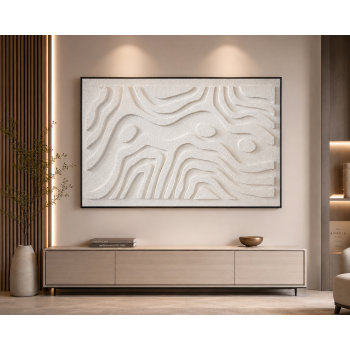 لوحة حائط بإطار أسود مقاس 100 × 150 سم