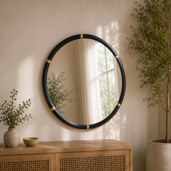 مراية حائط بأطار اسود
مقاس 100 × 100سم