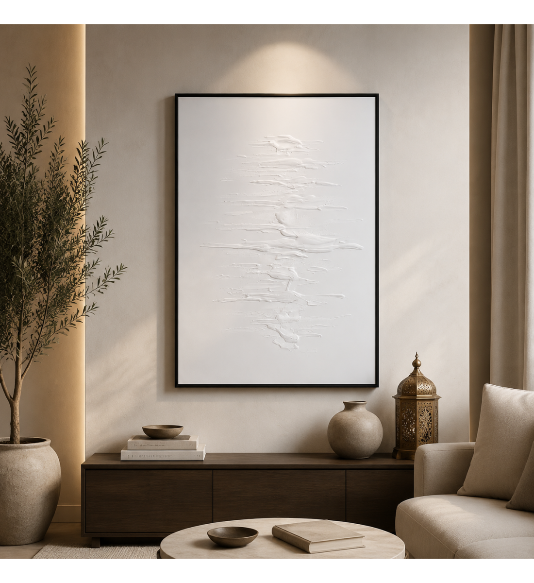 لوحة ديكور بإطار أسود مقاس 120 × 80 سم لوحة ديكور بإطار أسود مقاس 120 × 80 سم