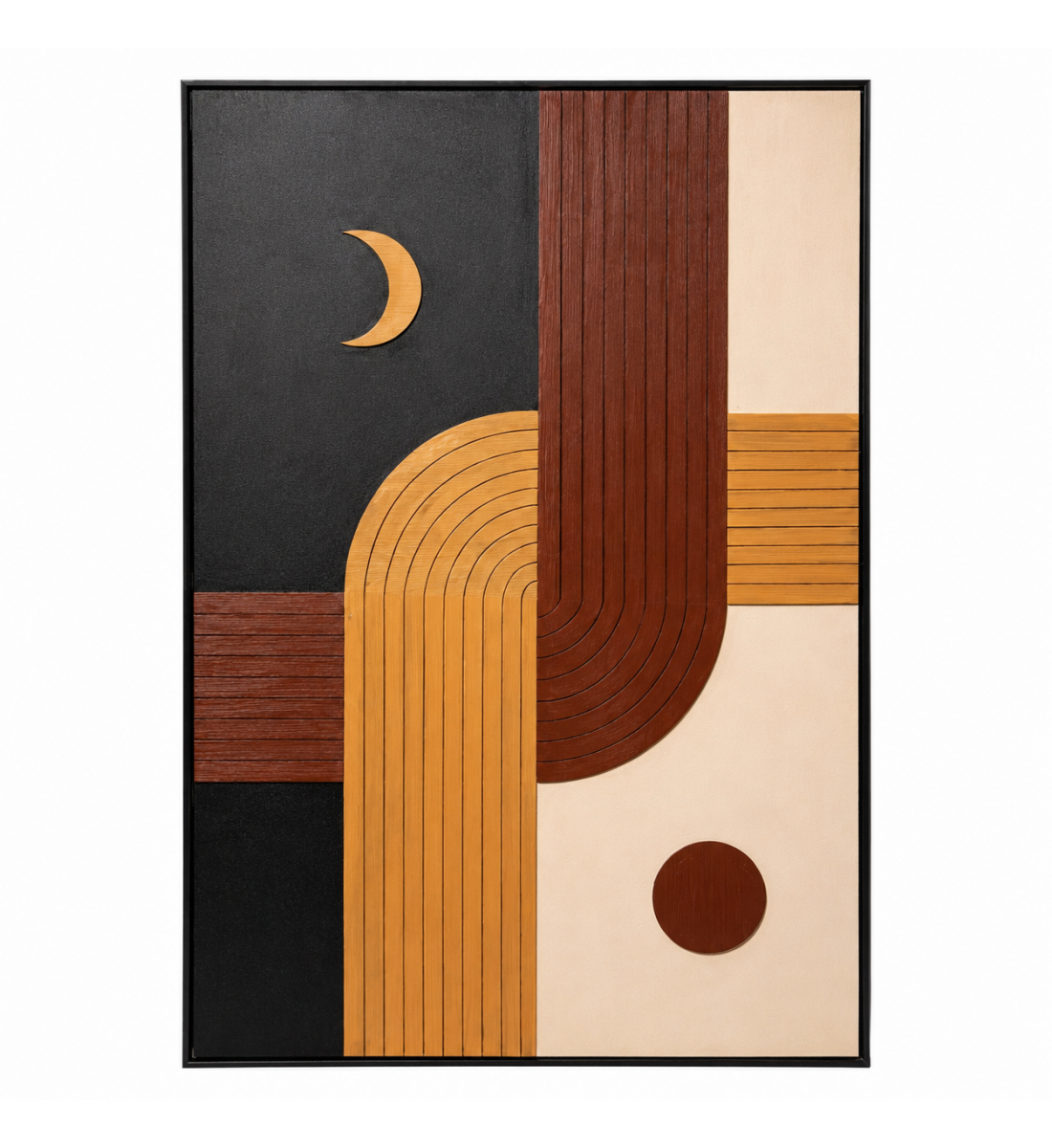 لوحة ديكور مودرن بإطار أسود مقاس 80 × 120 سم لوحة ديكور مودرن بإطار أسود مقاس 80 × 120 سم