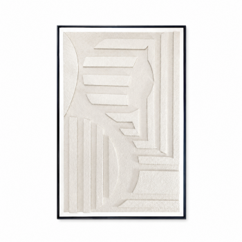 لوحة حائط بإطار أسود مقاس 80 × 120 سم