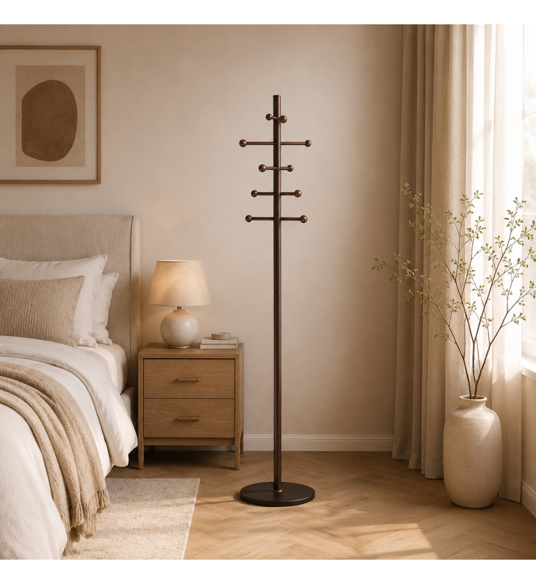 علاقة ملابس باللون كوفى
مقاس 190× 36 سم