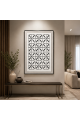 لوحة ديكور بإطار أسود مقاس 120 × 80 سم