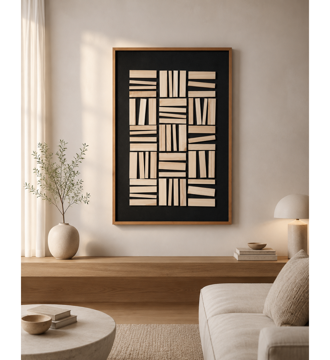 لوحة ديكور فاخرة بإطار أسود مقاس 120 × 80 سم لوحة ديكور فاخرة بإطار أسود مقاس 120 × 80 سم