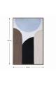لوحة حائط بإطار خشبي مقاس 120 × 80 سم لوحة حائط بإطار خشبي مقاس 120 × 80 سم