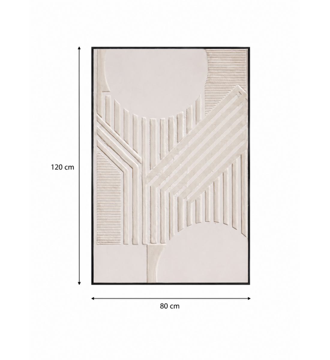 لوحة حائط بإطار أسود مقاس 80 × 120 سم لوحة حائط بإطار أسود مقاس 80 × 120 سم