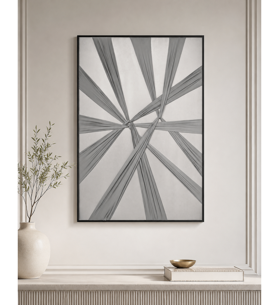 لوحة ديكور بإطار أسود مقاس 80 × 120 سم لوحة ديكور بإطار أسود مقاس 80 × 120 سم