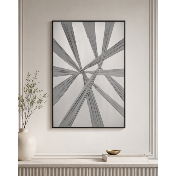 لوحة ديكور بإطار أسود مقاس 80 × 120 سم