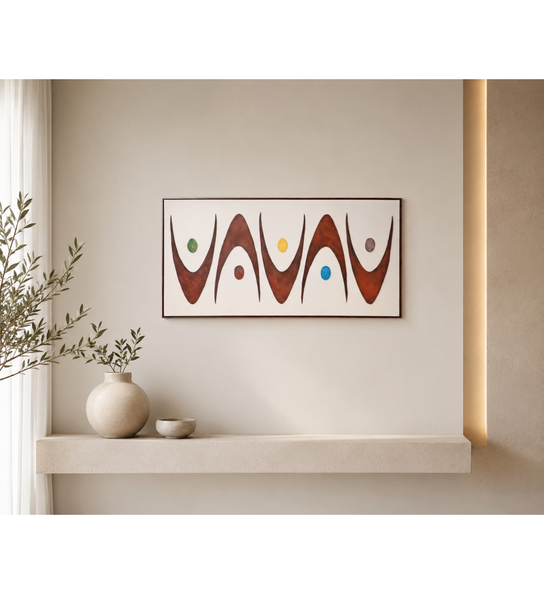 لوحة حائط طولية مقاس 70 × 140 سم