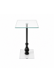 طاولة خدمة مفردة باللون الأسود