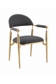 كرسي جلد باللون الرمادي الداكن كرسي جلد باللون الرمادي الداكن