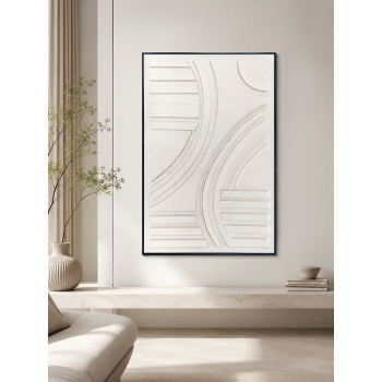 لوحة فنية بإطار أسود مقاس 100 × 150 سم