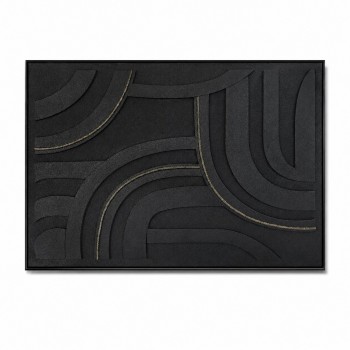 لوحة ديكور للحائط بإطار أسود مقاس 100 × 150 سم لوحة ديكور للحائط بإطار أسود مقاس 100 × 150 سم