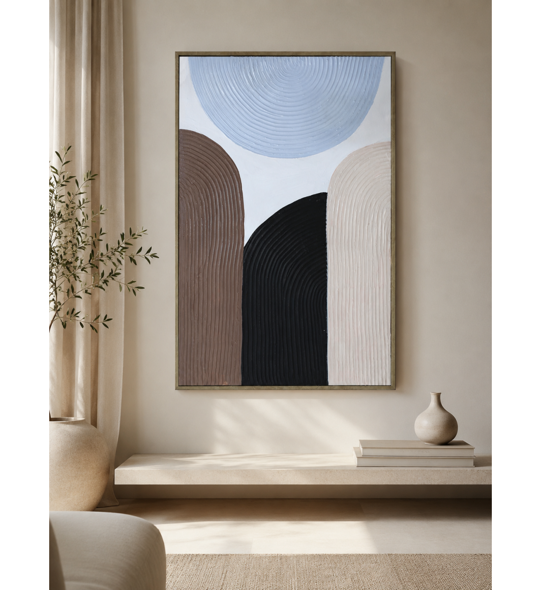 لوحة حائط بإطار خشبي مقاس 120 × 80 سم لوحة حائط بإطار خشبي مقاس 120 × 80 سم