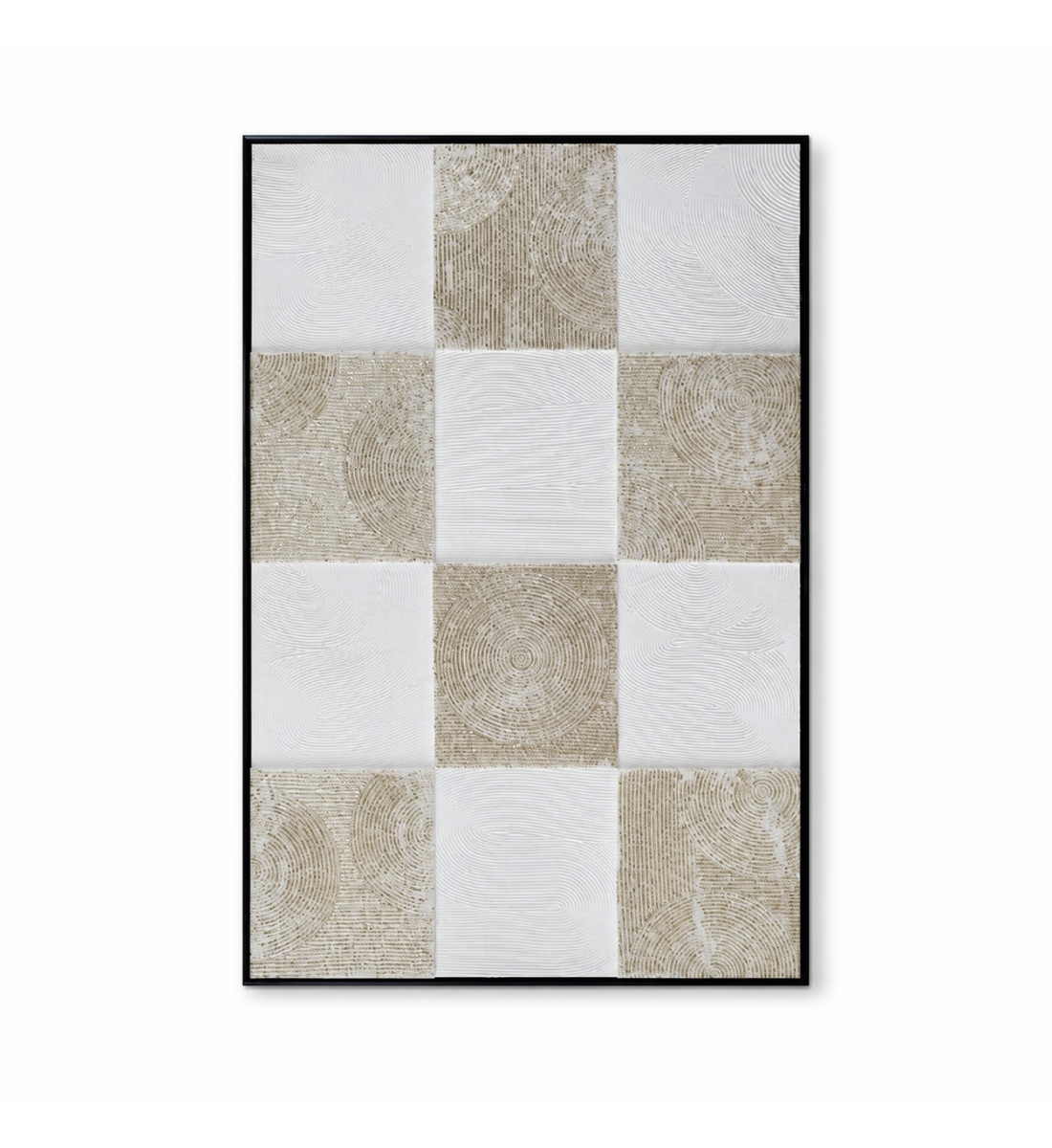لوحة فنية بإطار أسود مقاس 80 × 120 سم لوحة فنية بإطار أسود مقاس 80 × 120 سم
