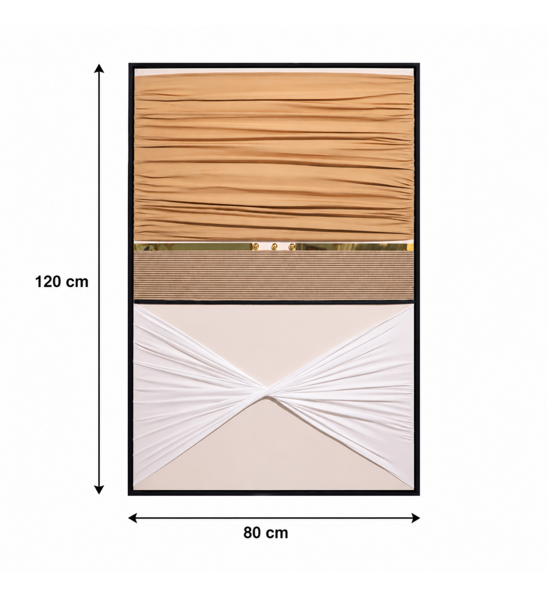 لوحة حائط بإطار أسود مقاس 80 × 120 سم لوحة حائط بإطار أسود مقاس 80 × 120 سم