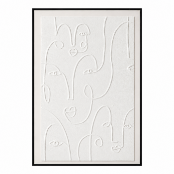لوحة حائط مودرن بإطار أسود مقاس 100 × 150 سم لوحة حائط مودرن بإطار أسود مقاس 100 × 150 سم