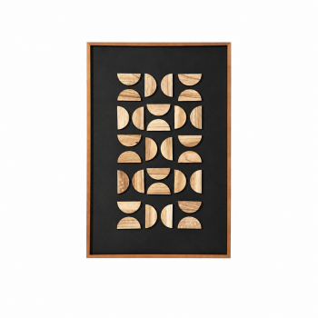 لوحة فنية بإطار أسود مقاس 120 × 80 سم