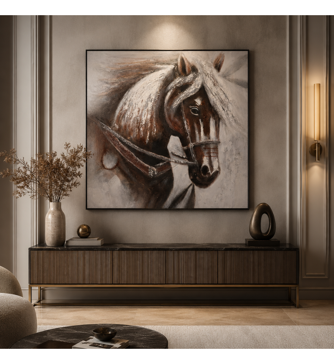لوحة ديكور للحائط مقاس 100 × 100 سم لوحة ديكور للحائط مقاس 100 × 100 سم