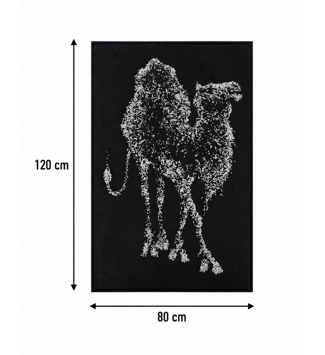لوحة حائط بإطار أسود مقاس 120 × 80 سم لوحة حائط بإطار أسود مقاس 120 × 80 سم