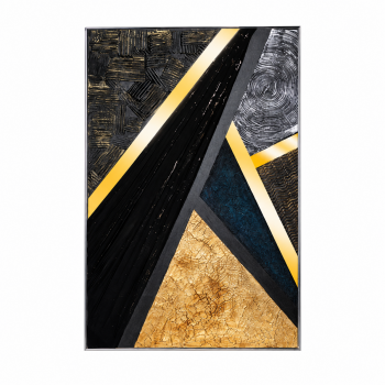 لوحة حائط بإطار فضي مقاس 80 × 120 سم لوحة حائط بإطار فضي مقاس 80 × 120 سم