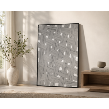 لوحة حائط بإطار أسود مقاس 80 × 120 سم