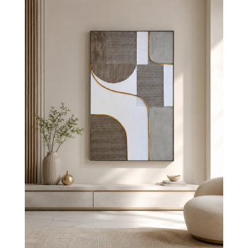 لوحة ديكور بإطار خشبي مقاس 120 × 80 سم