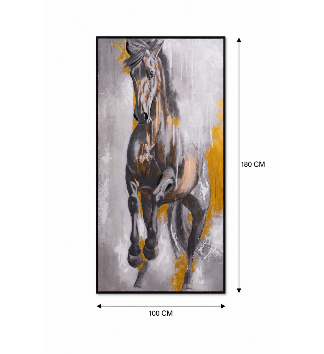 لوحة ديكور بإطار أسود مقاس 100 × 180 سم لوحة ديكور بإطار أسود مقاس 100 × 180 سم