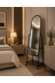 مرآة ستاند أرضية بإطار اسودمقاس 160× 40 سم مرآة ستاند أرضية بإطار اسودمقاس 160× 40 سم