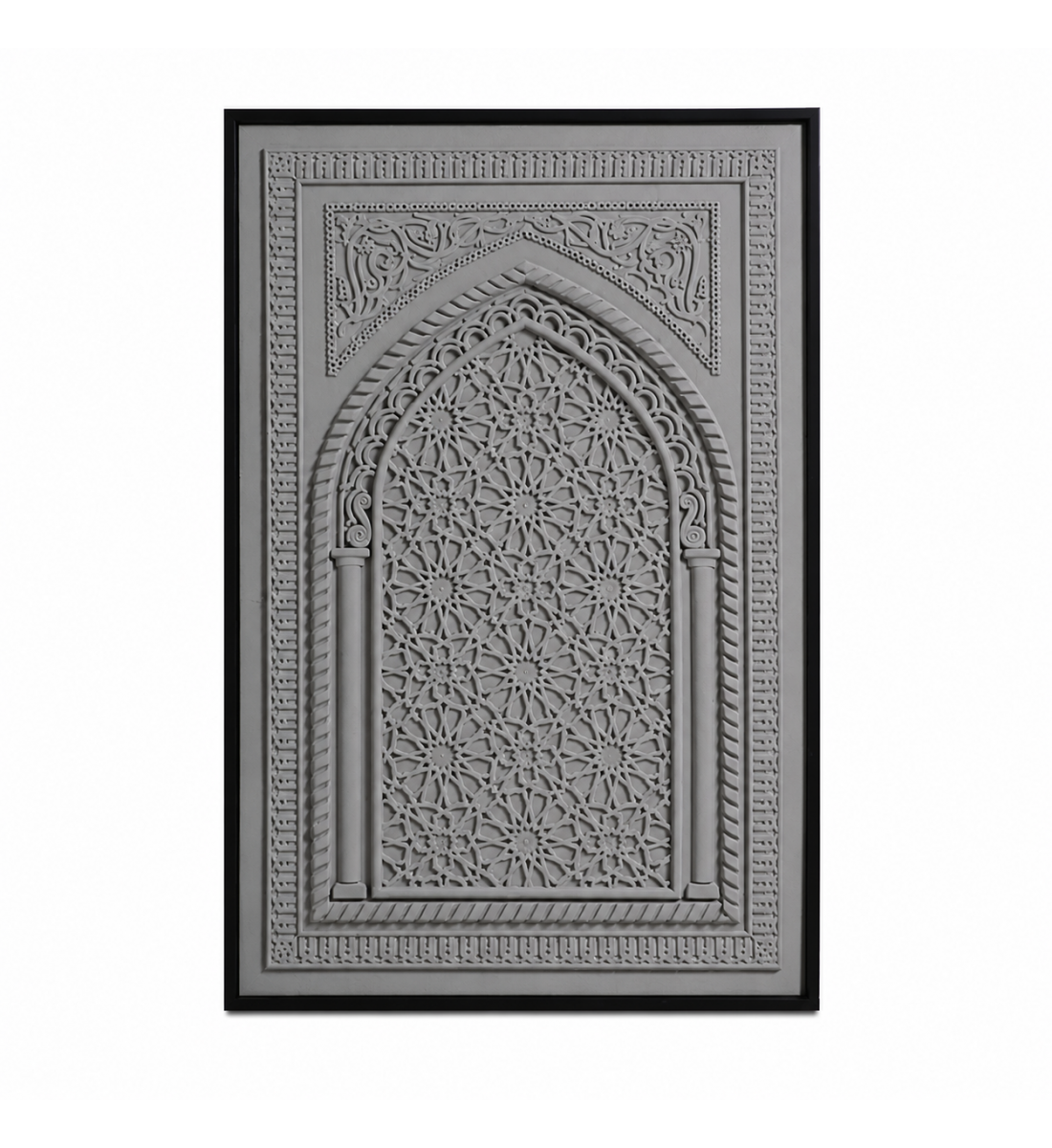 لوحة فنية بإطار أسود مقاس 120 × 80 سم لوحة فنية بإطار أسود مقاس 120 × 80 سم