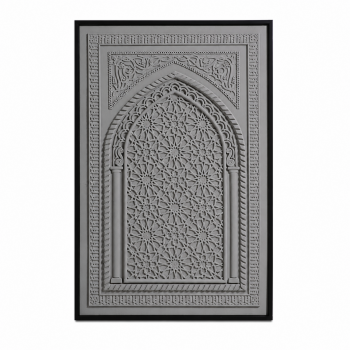 لوحة فنية بإطار أسود مقاس 120 × 80 سم