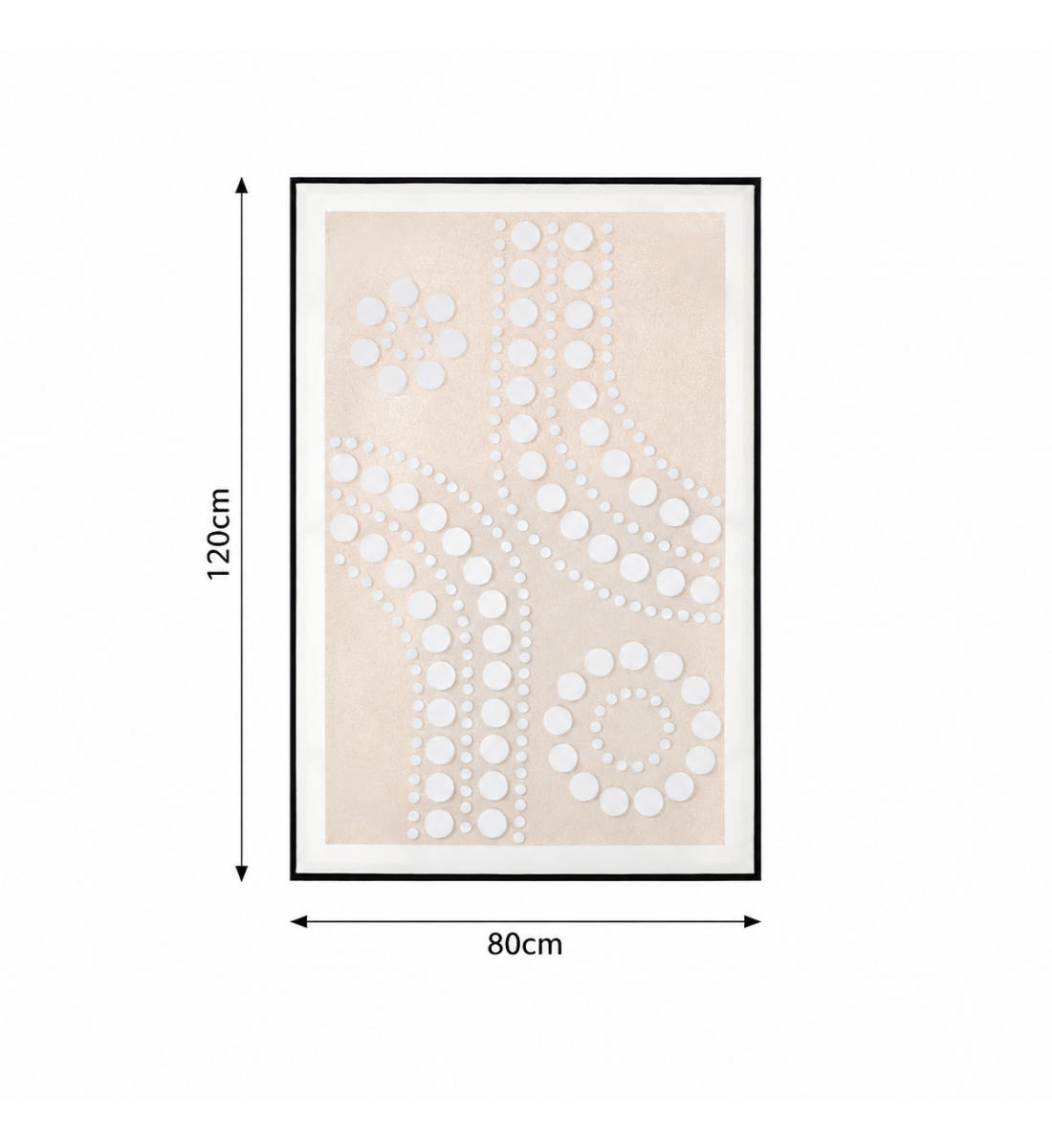 لوحة فنية بإطار أسود مقاس 120 × 80 سم لوحة فنية بإطار أسود مقاس 120 × 80 سم