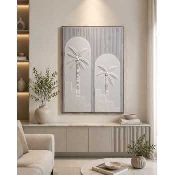 لوحة حائط فاخرة بإطار أسود مقاس 120 × 80 سم