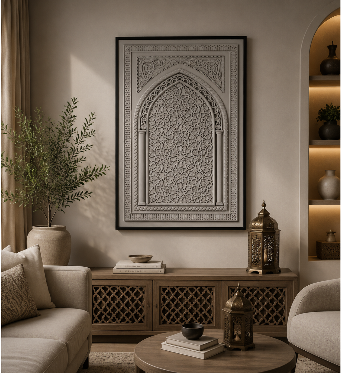 لوحة فنية بإطار أسود مقاس 120 × 80 سم لوحة فنية بإطار أسود مقاس 120 × 80 سم