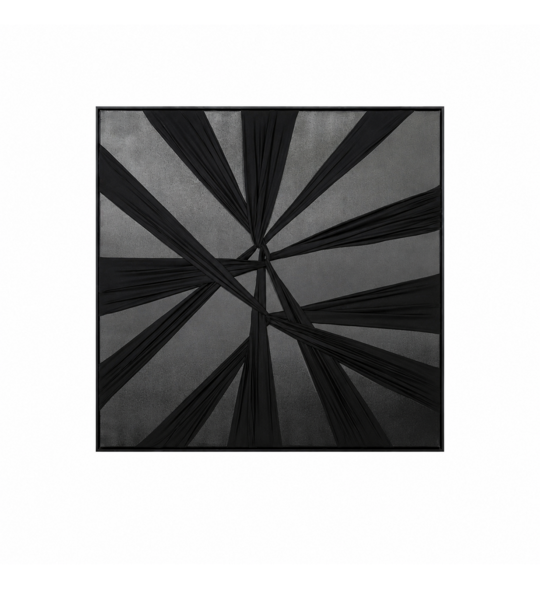 لوحة ديكور مربعة بإطار أسود مقاس 100 × 100 سم لوحة ديكور مربعة بإطار أسود مقاس 100 × 100 سم