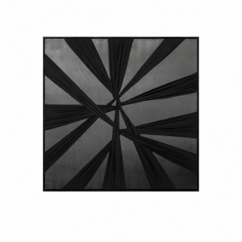 لوحة ديكور مربعة بإطار أسود مقاس 100 × 100 سم لوحة ديكور مربعة بإطار أسود مقاس 100 × 100 سم