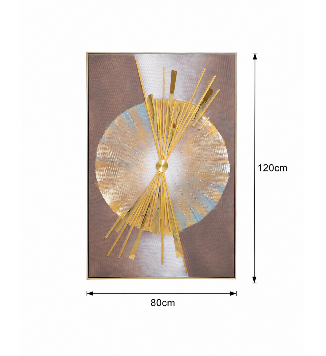 لوحة ديكور بإطار ذهبي مقاس 80 × 120 سم لوحة ديكور بإطار ذهبي مقاس 80 × 120 سم