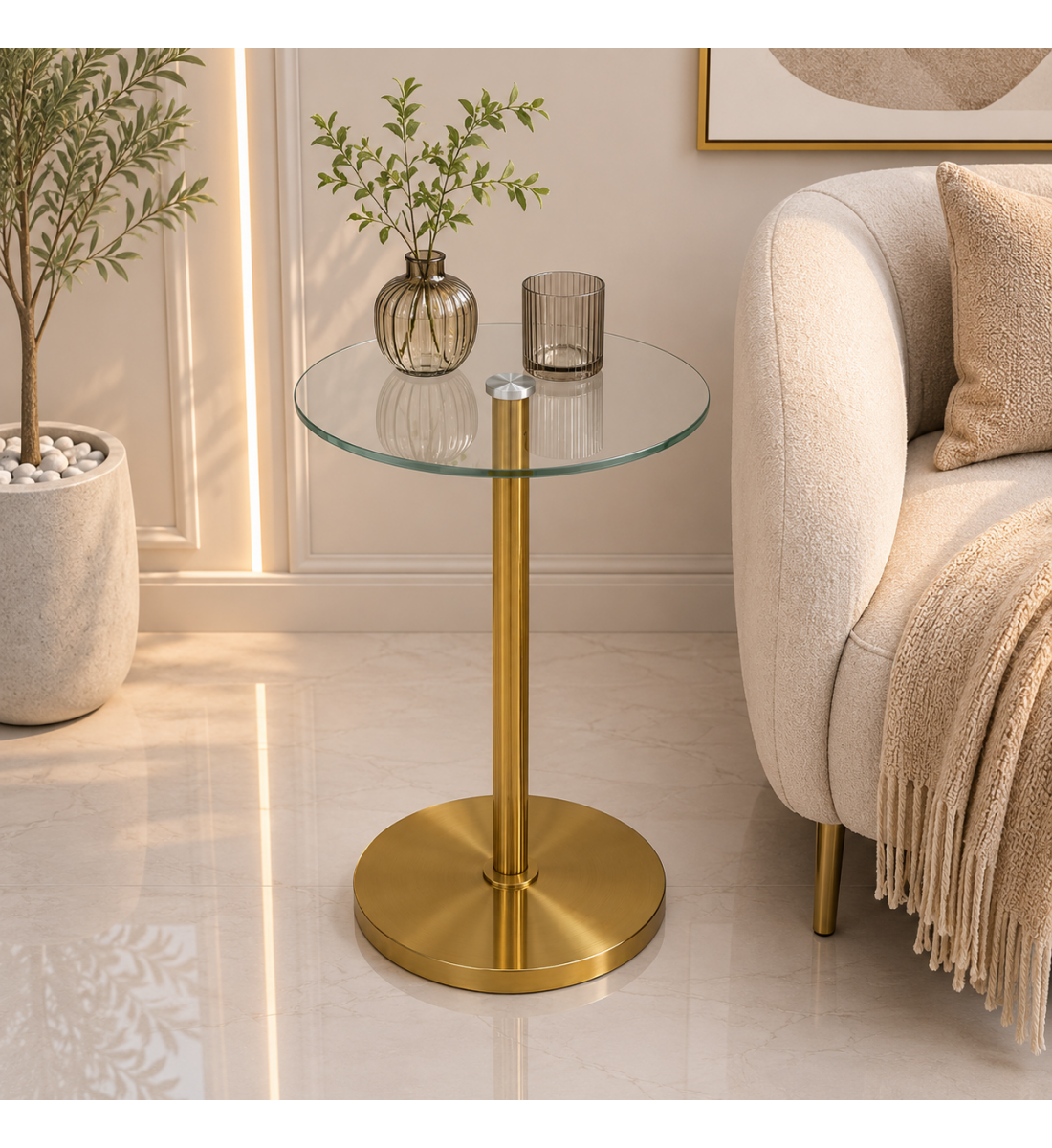 طاولة خدمة مفرد ذهبى
بتصميم عصرى و أنيق