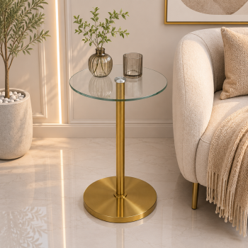 طاولة خدمة مفرد ذهبى
بتصميم عصرى و أنيق